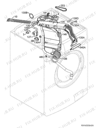 Взрыв-схема стиральной машины Zanussi ZWD12270W1 - Схема узла Dryer 265